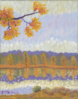 autumn landscape limited palette